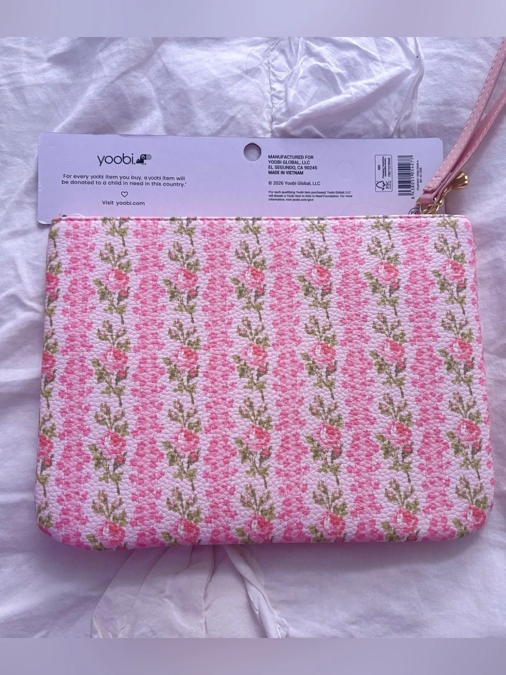 LoveShackFancy x Target - Yoobi Zip Pencil Case Strawberry Macaroon
